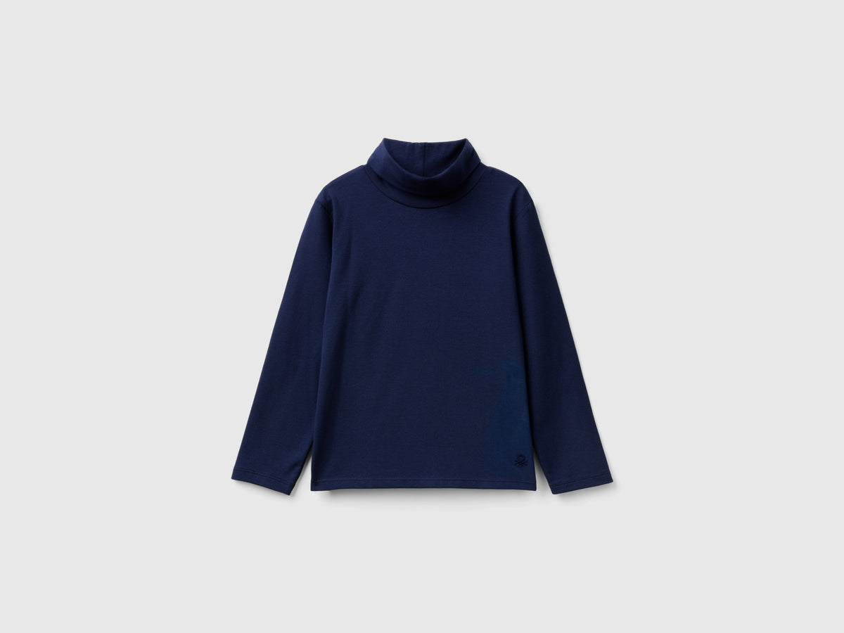 T-shirt lupetto in cotone stretch