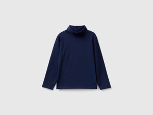 T-shirt lupetto in cotone stretch