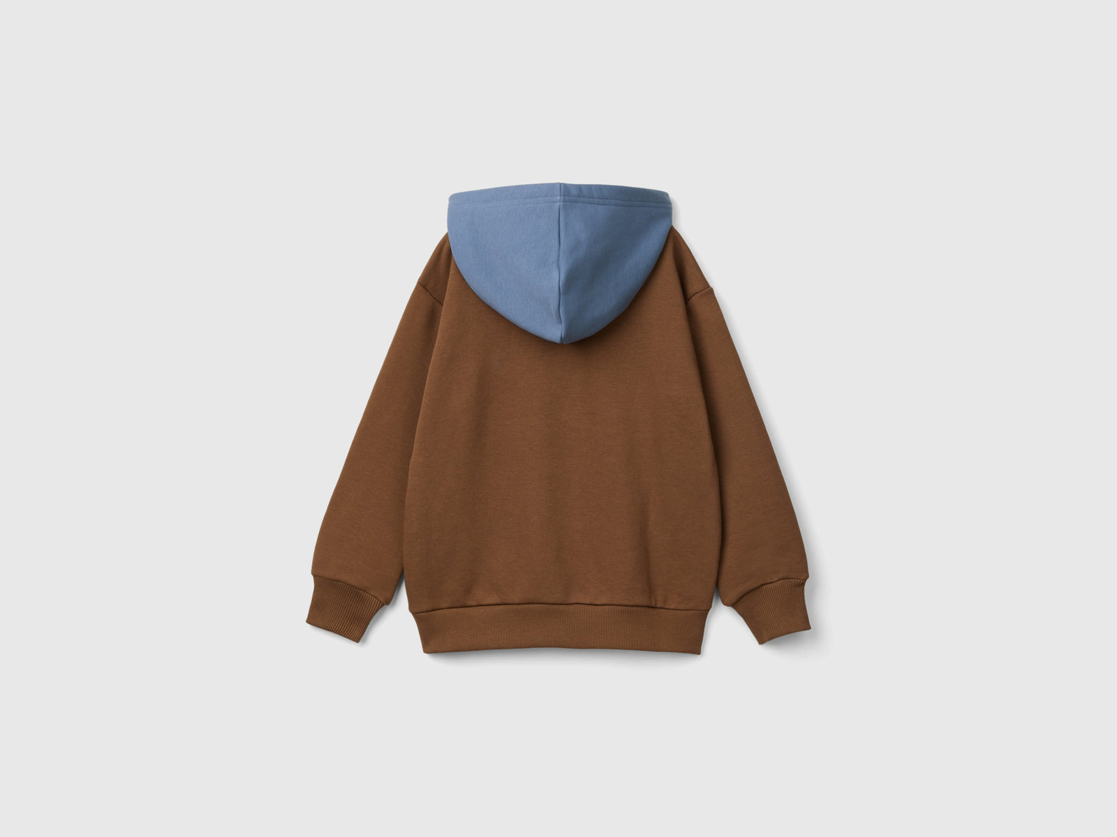 Felpa con cappuccio e stampa da bambino marrone 2 | Benetton Outlet
