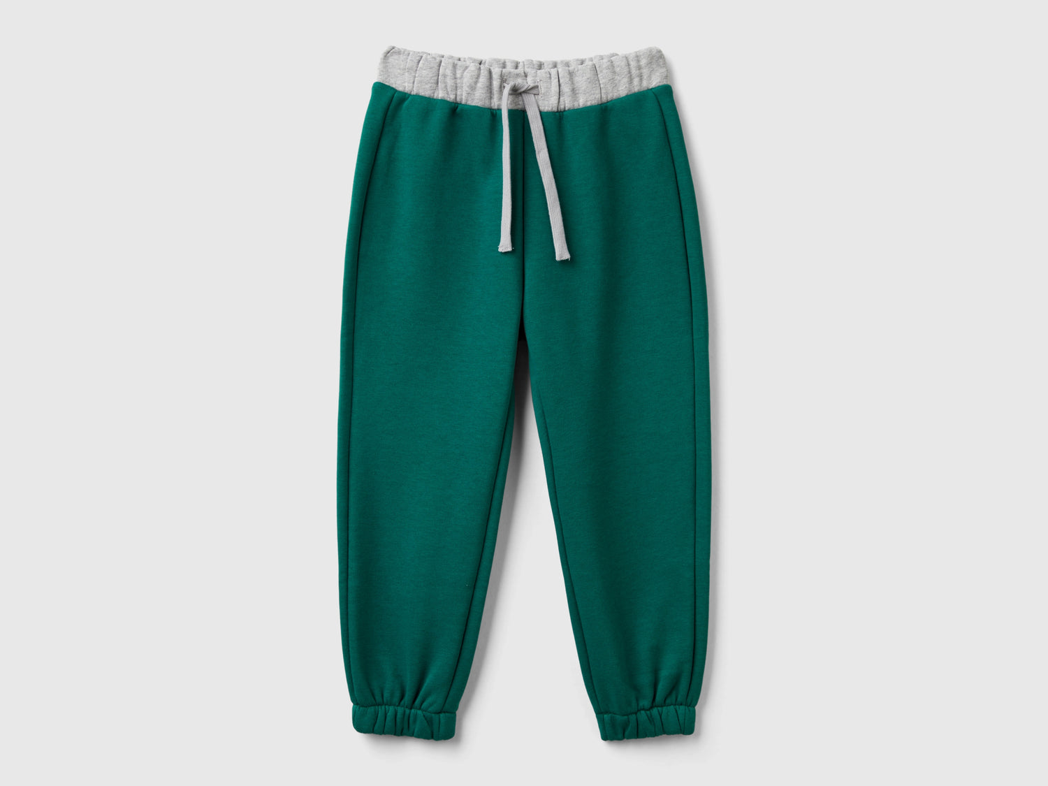 Joggers con coulisse da bimbo verde scuro | Benetton Outlet