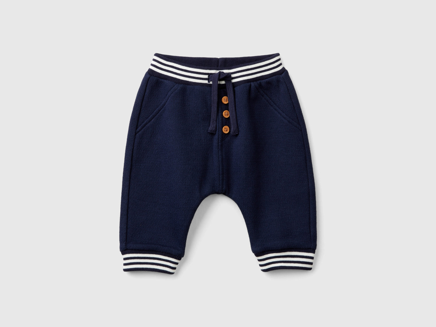 Pantaloni in felpa da neonato blu scuro | Benetton Outlet