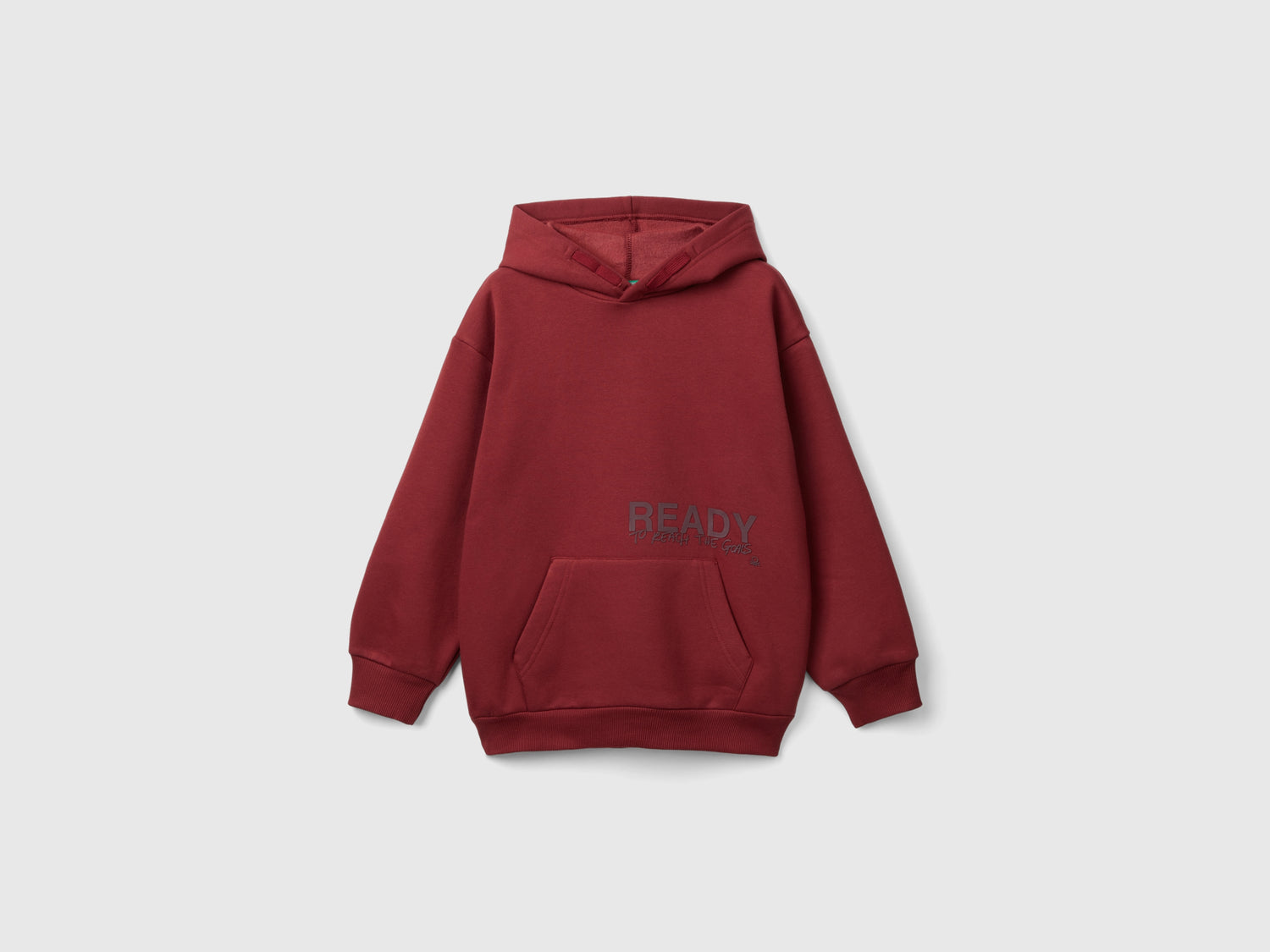 Felpa con stampa spessorata da bambino bordeaux | Benetton Outlet