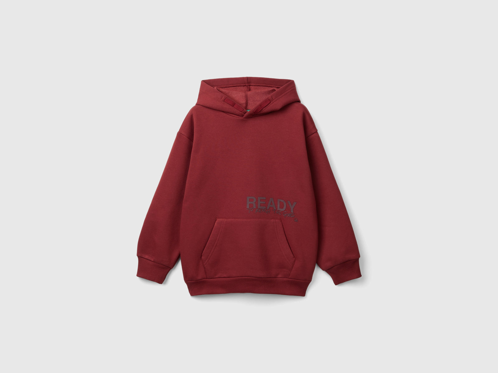 Felpa con stampa spessorata da bambino bordeaux | Benetton Outlet