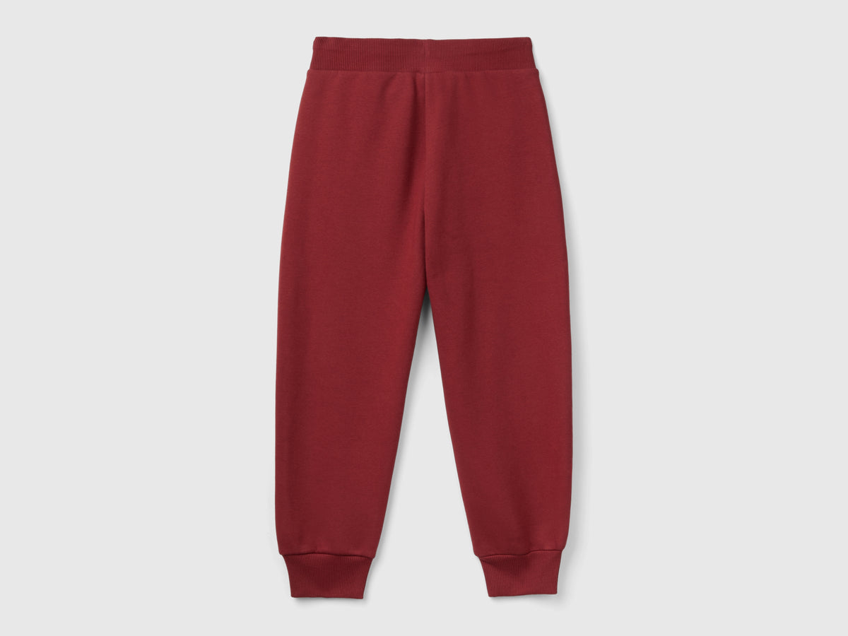 Pantaloni in calda felpa con stampa