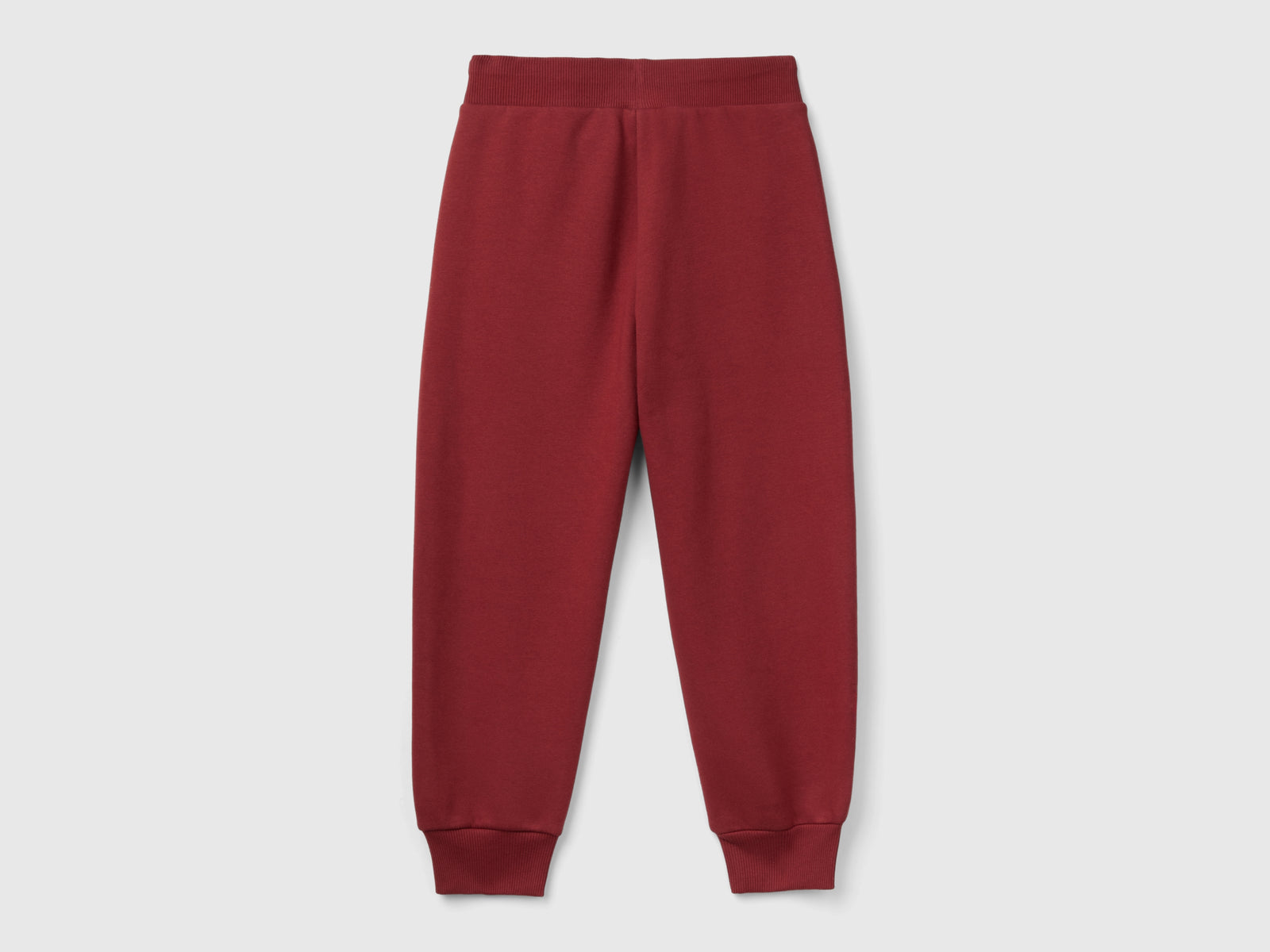 Pantaloni in calda felpa con stampa da bambino bordeaux 2 | Benetton Outlet