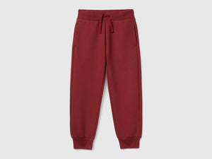 Pantaloni in calda felpa con stampa