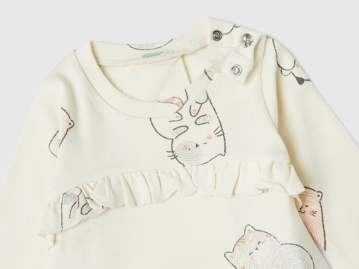 T-shirt gattini in puro cotone