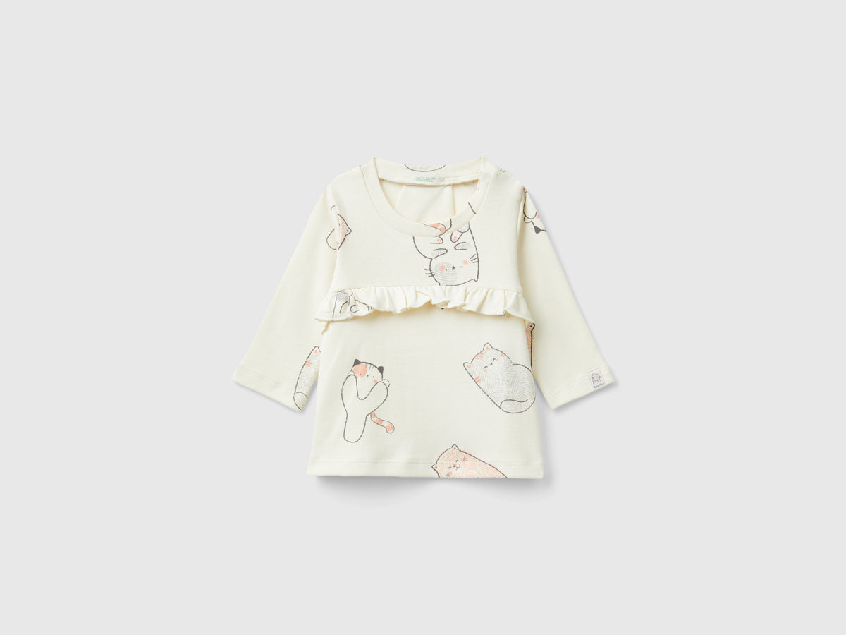 T-shirt gattini in puro cotone