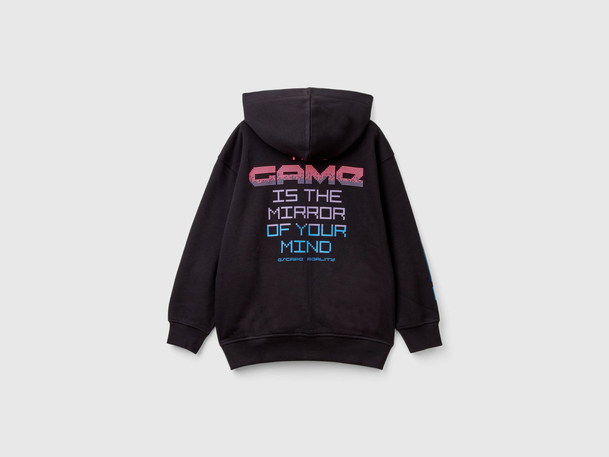 Felpa gamer con stampa slogan