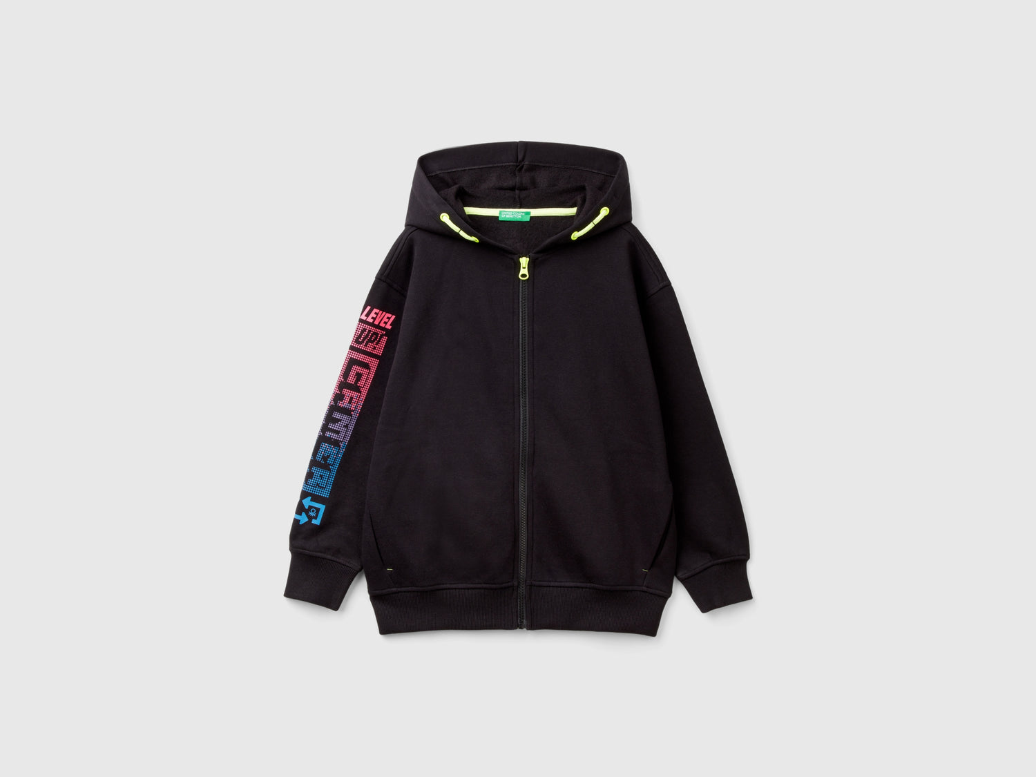 Felpa gamer con stampa slogan da bambino nero | Benetton Outlet