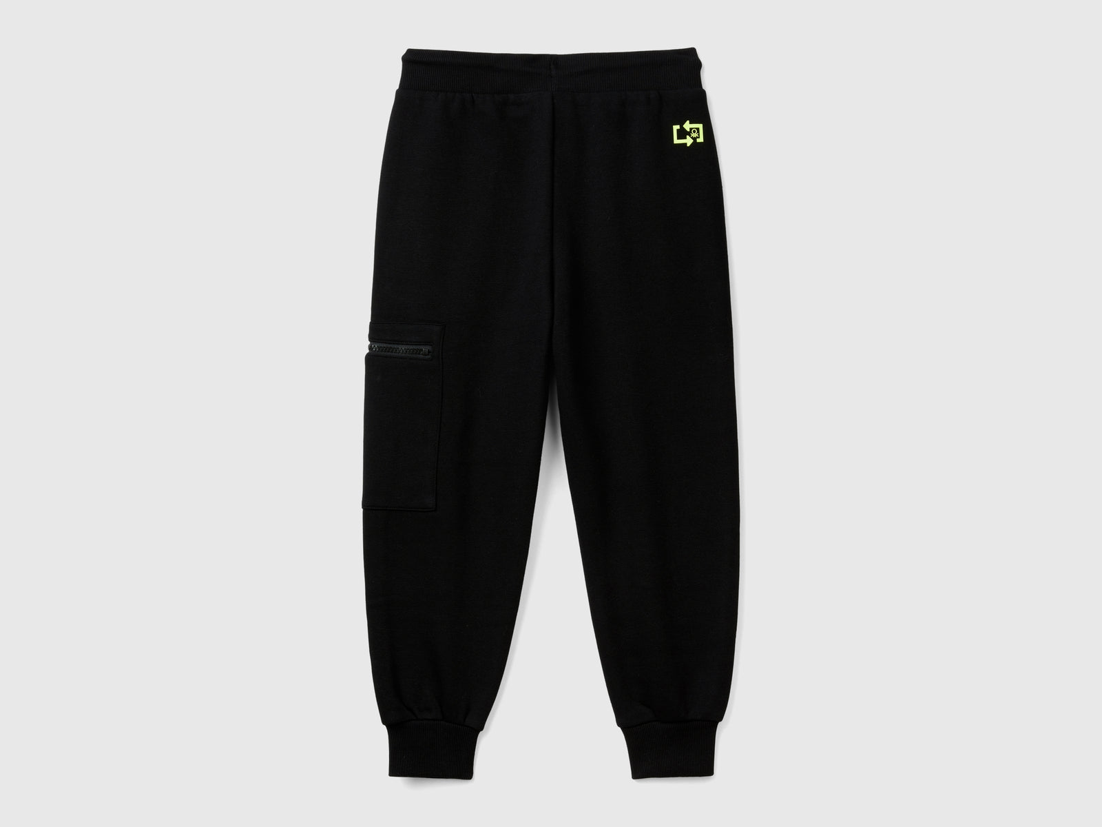 Joggers gamer in misto cotone da bambino nero 2 | Benetton Outlet