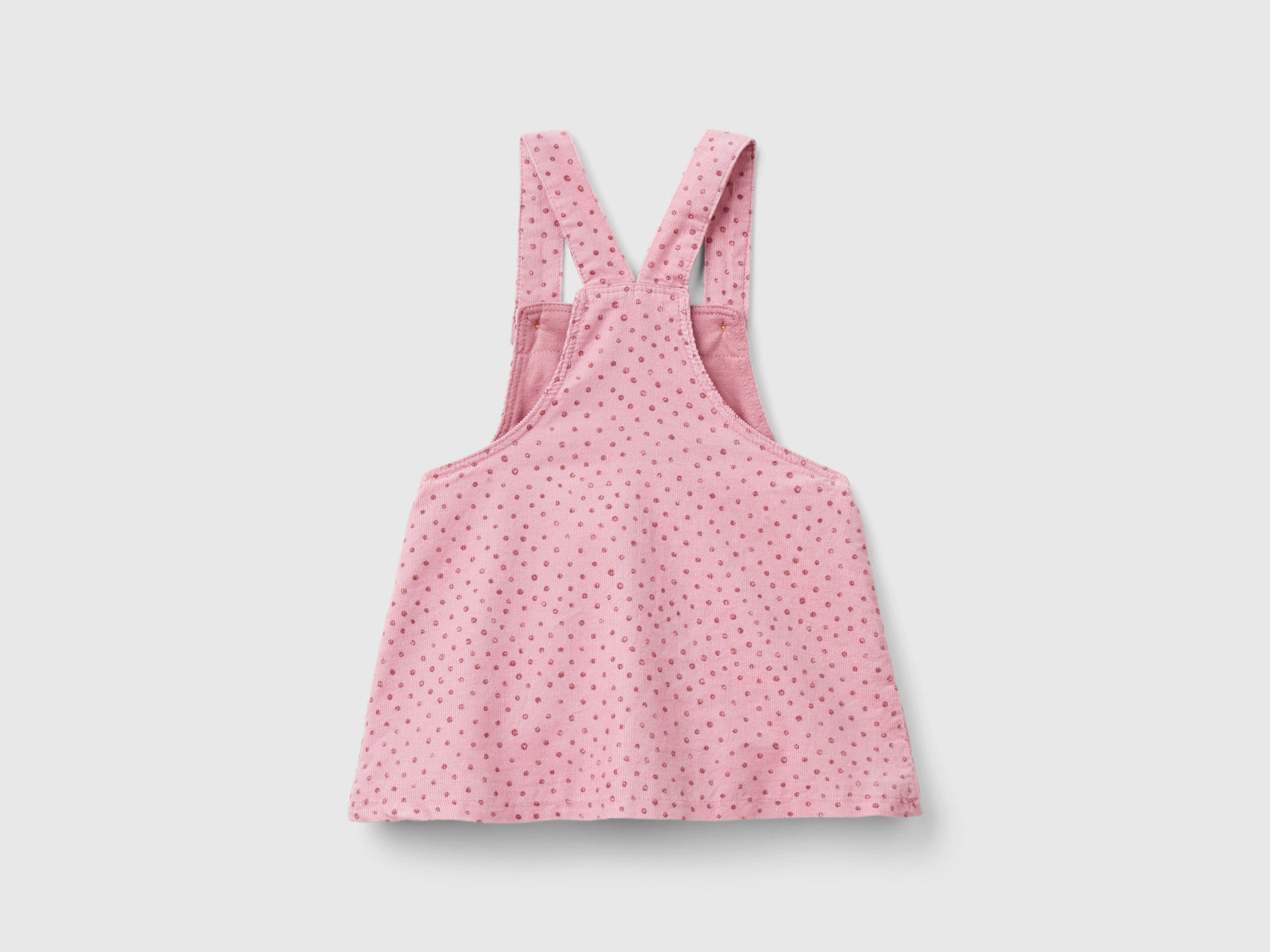 Gonna salopette in velluto da neonato rosa 2 | Benetton Outlet