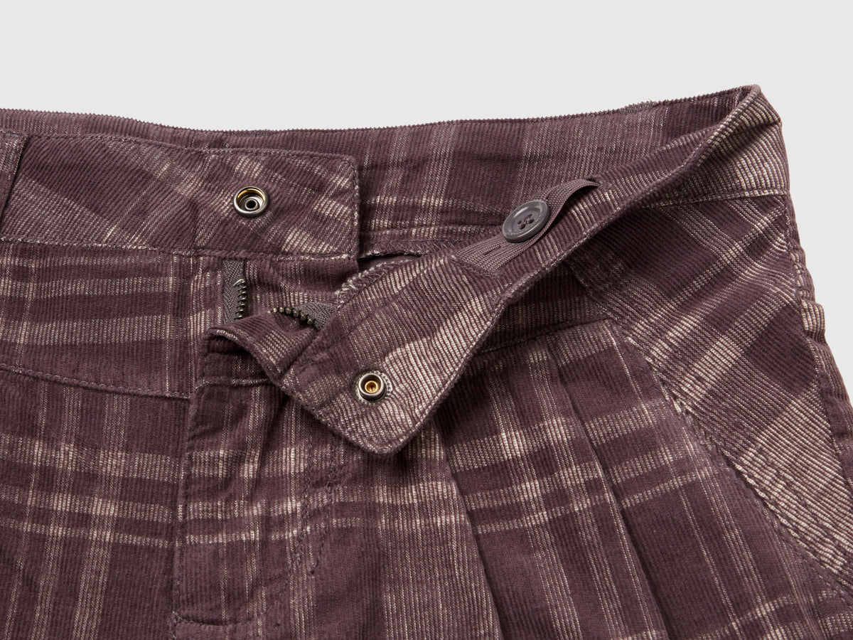 Bermuda tartan in velluto