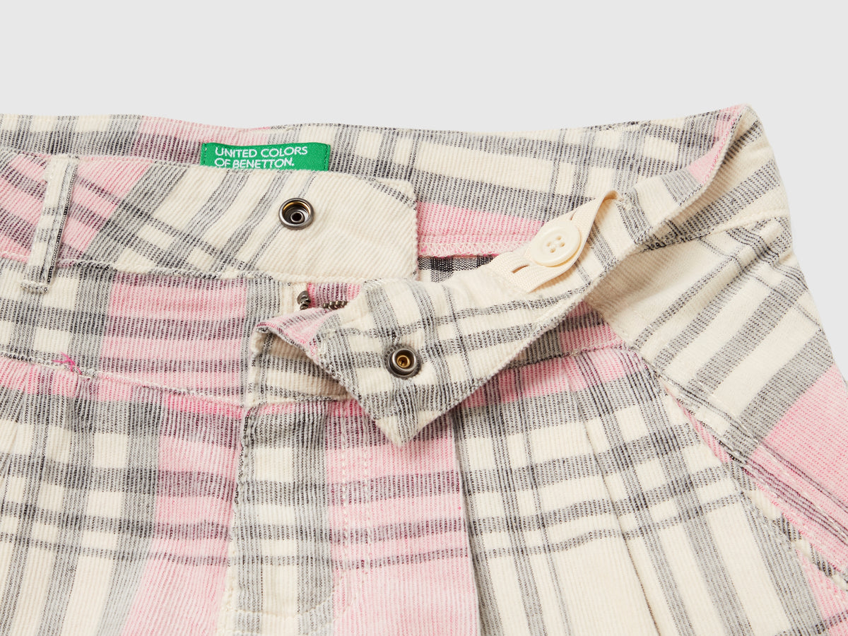 Bermuda tartan in velluto