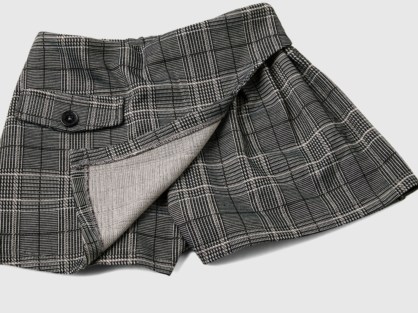 Gonna pantalone principe di Galles da bambina multi-color 3 | Benetton Outlet