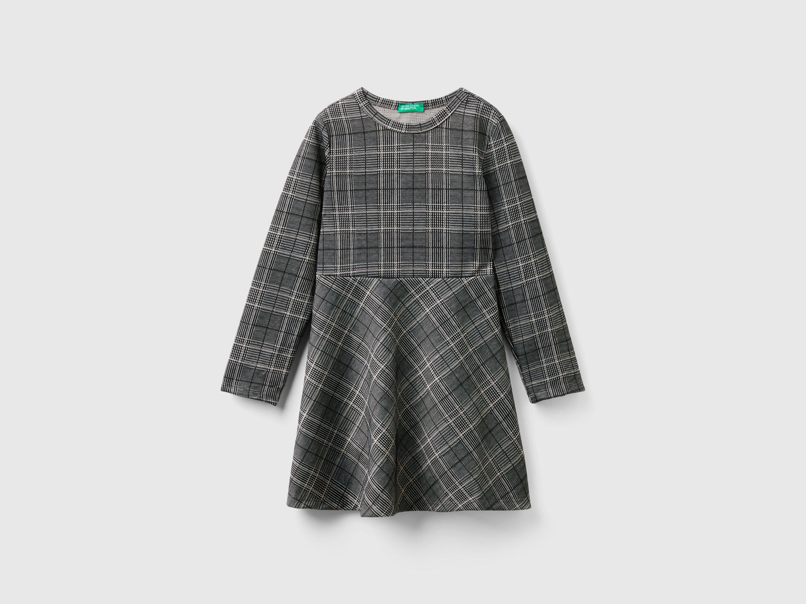 Abito principe di Galles da bambina multi-color | Benetton Outlet