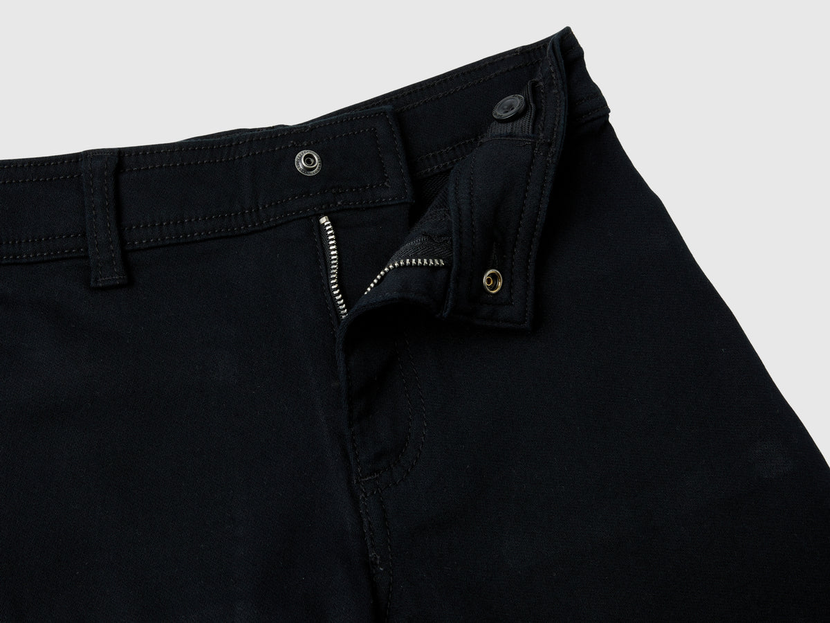 Pantalones anchos de algodón elástico