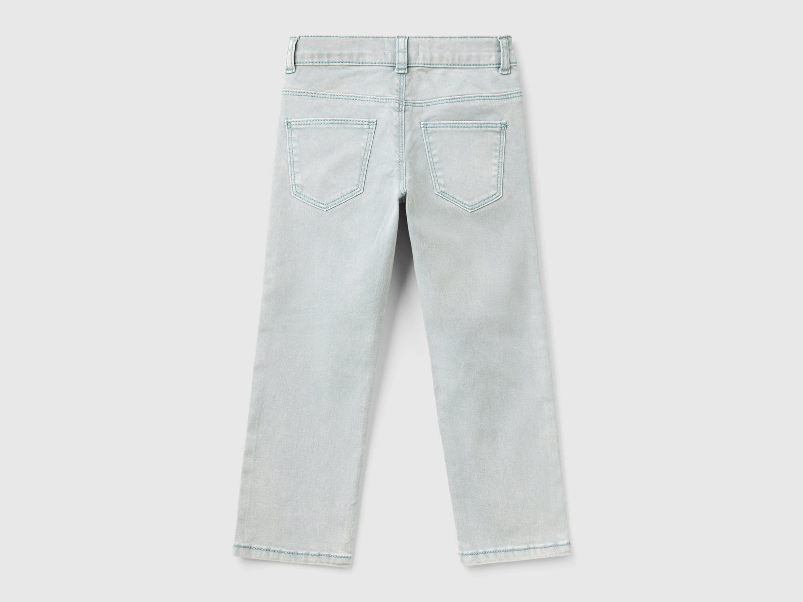 Pantaloni skinny fit da bimba celeste 2 | Benetton Outlet