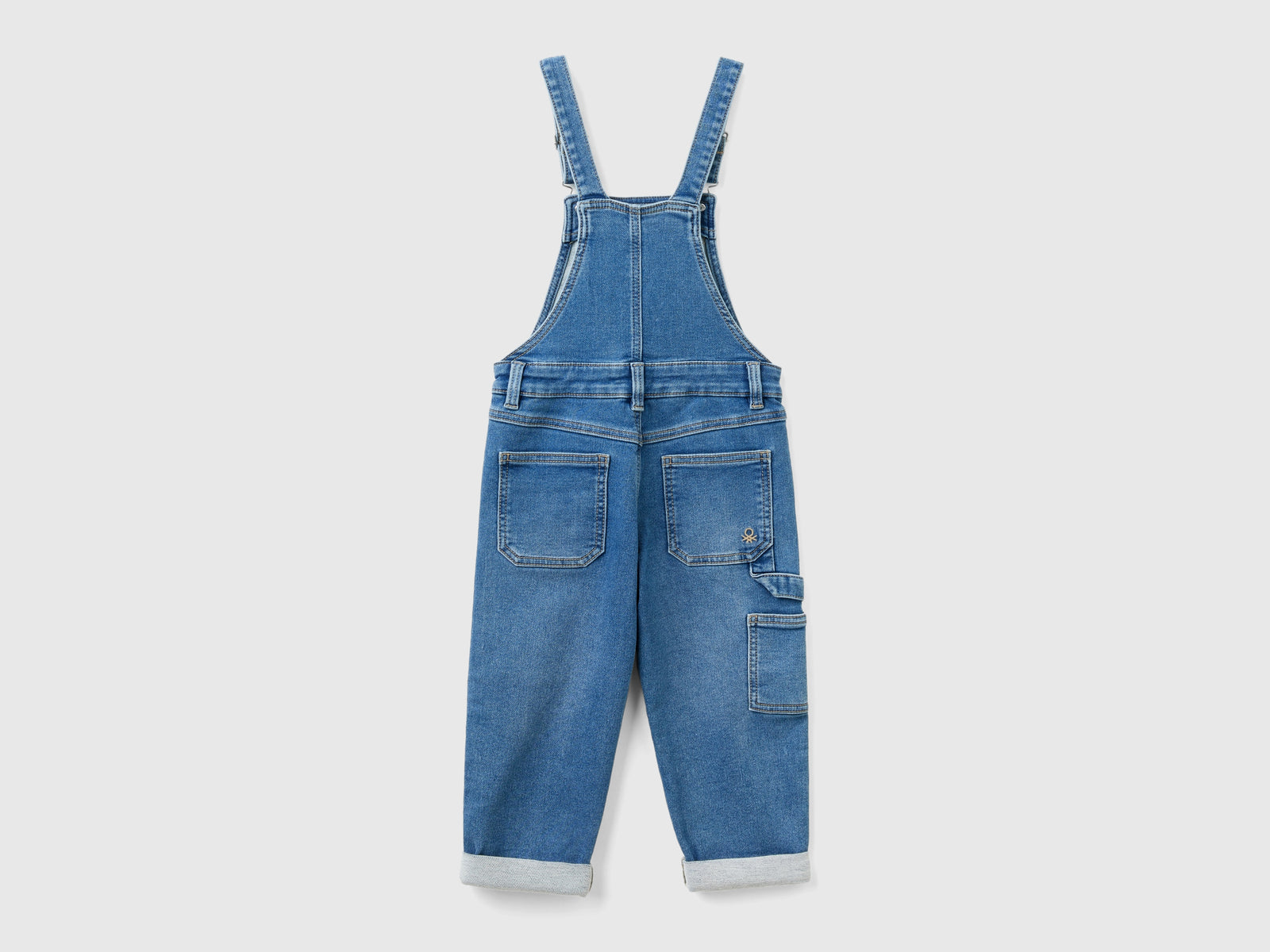Salopette di jeans da bimbo blu 2 | Benetton Outlet