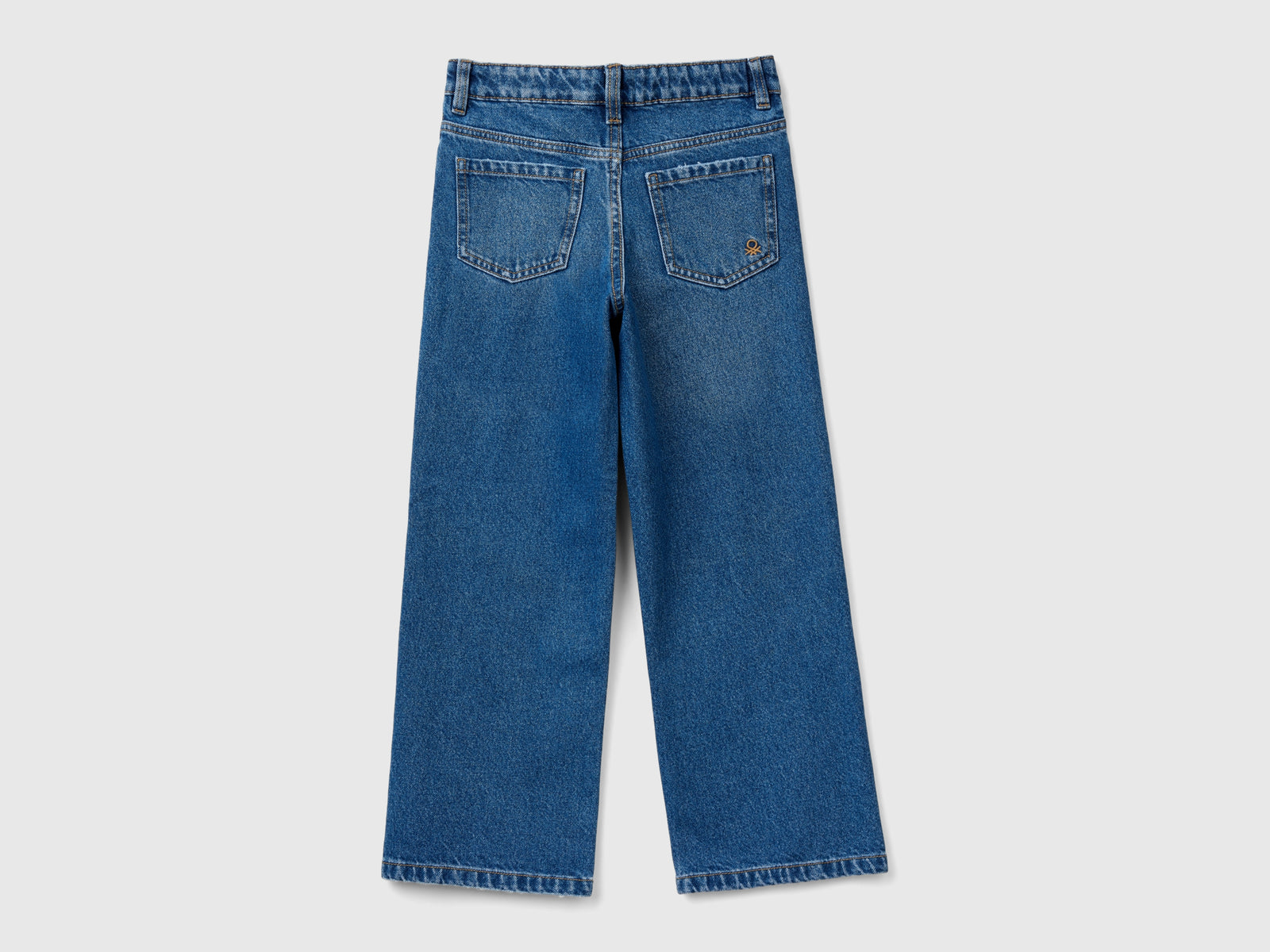 Jeans straight da bambina blu 2 | Benetton Outlet