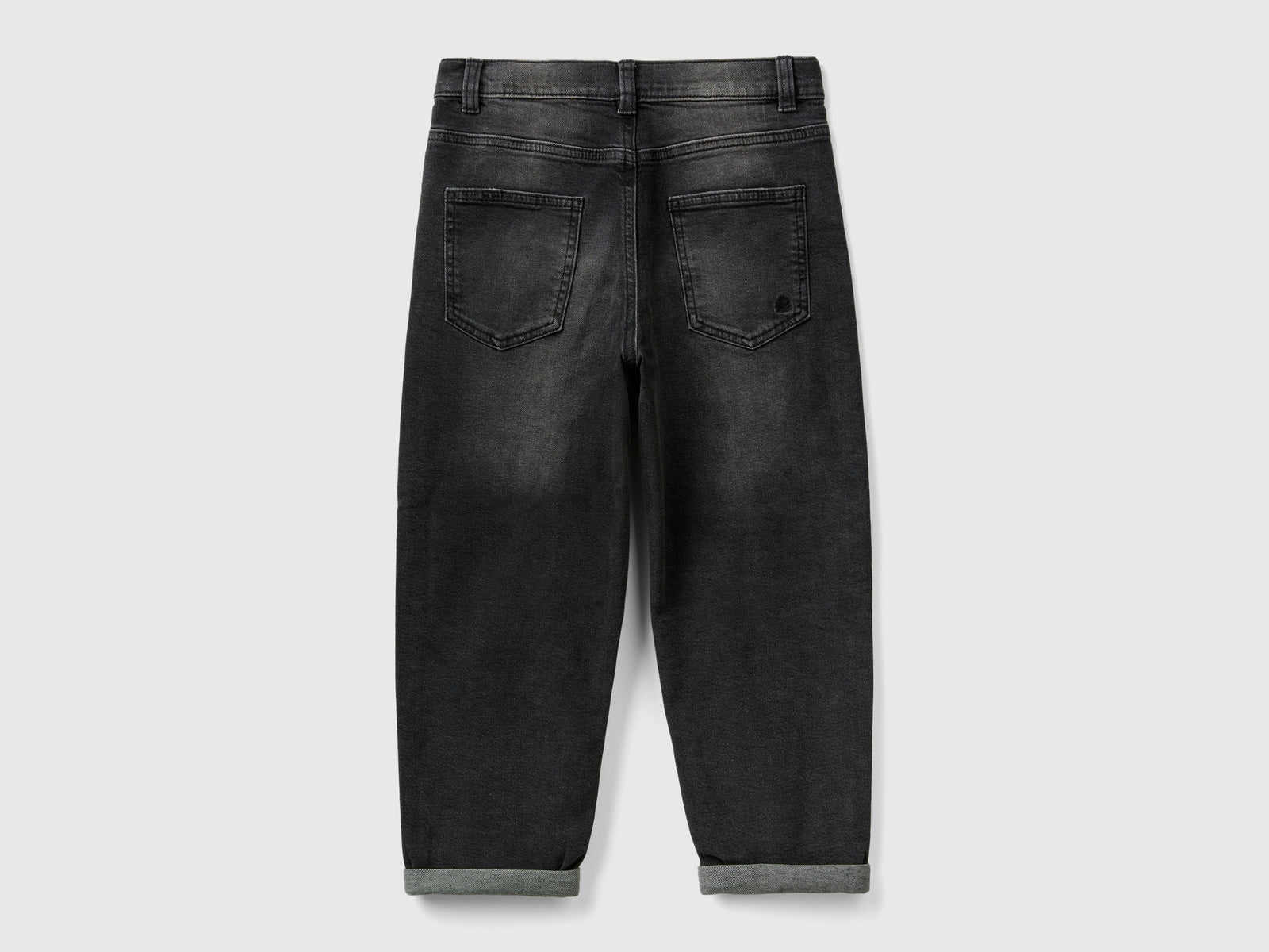 Jeans loose fit da bambino nero 2 | Benetton Outlet