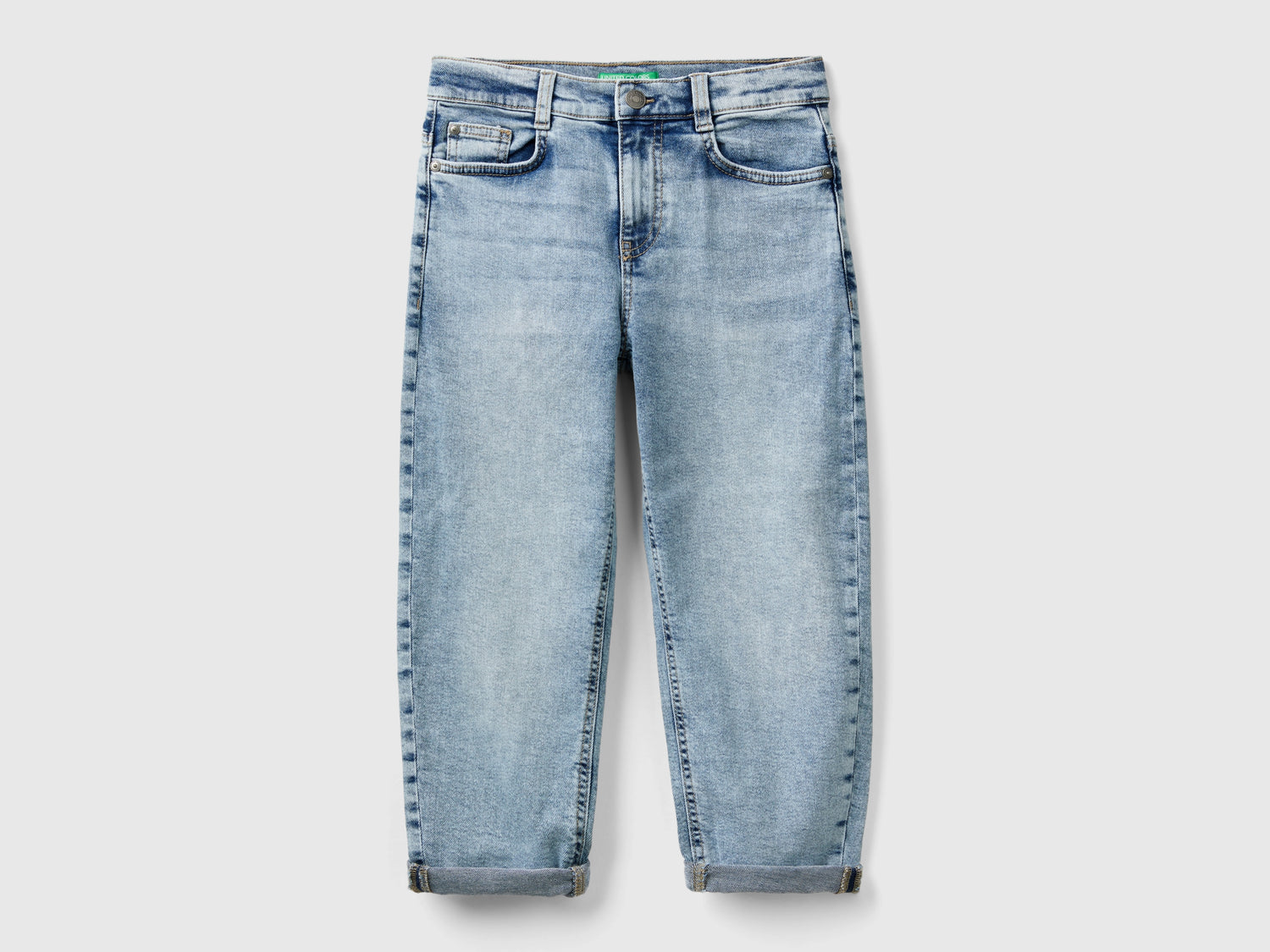 Jeans loose fit da bambino blu | Benetton Outlet