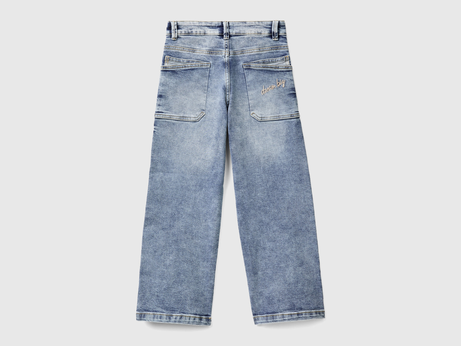 Straight denim jeans da bambina blu 2 | Benetton Outlet