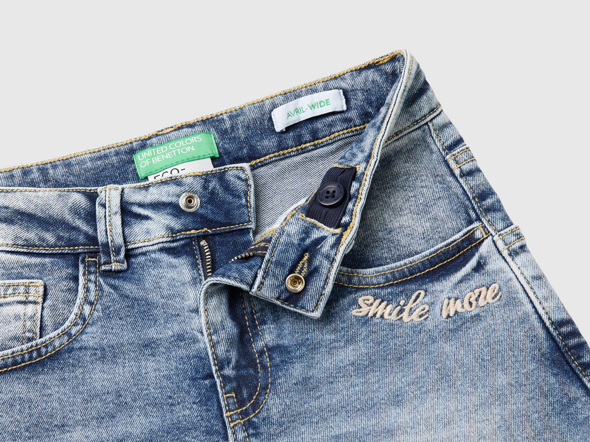 Straight denim jeans