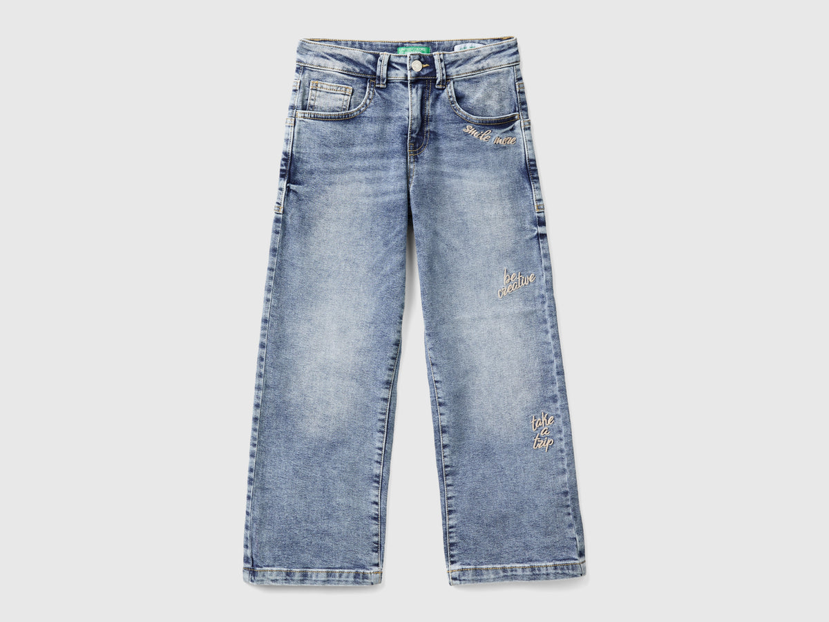 Straight denim jeans