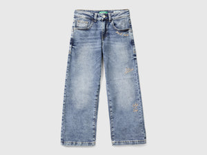Straight denim jeans