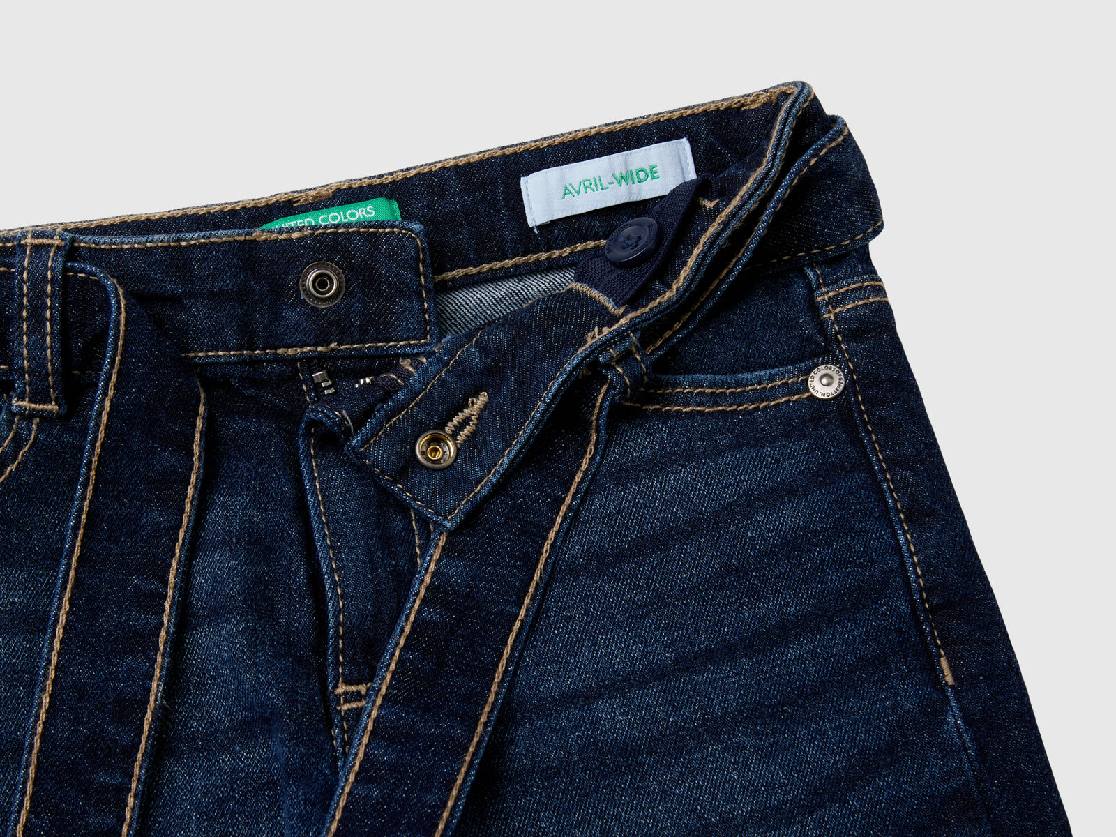 Jeans wide fit in denim da bimba blu 3 | Benetton Outlet