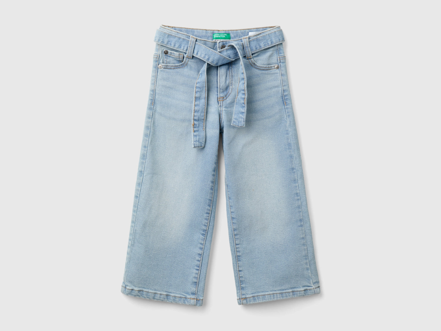 Jeans wide fit in denim da bimba azzurro | Benetton Outlet