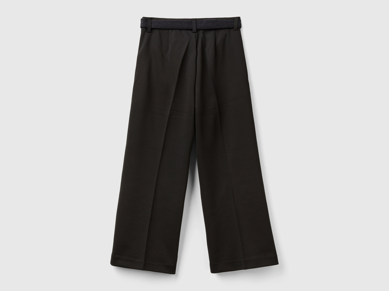 Elegant trousers with sash da bambina nero 2 | Benetton Outlet