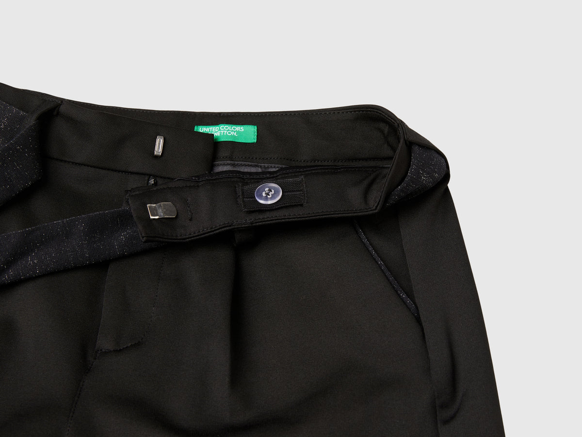 Elegant trousers with sash