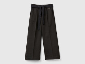 Elegant trousers with sash