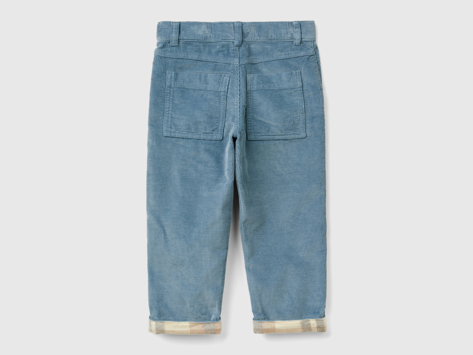 Pantaloni in velluto con risvolto da bimbo avio 2 | Benetton Outlet