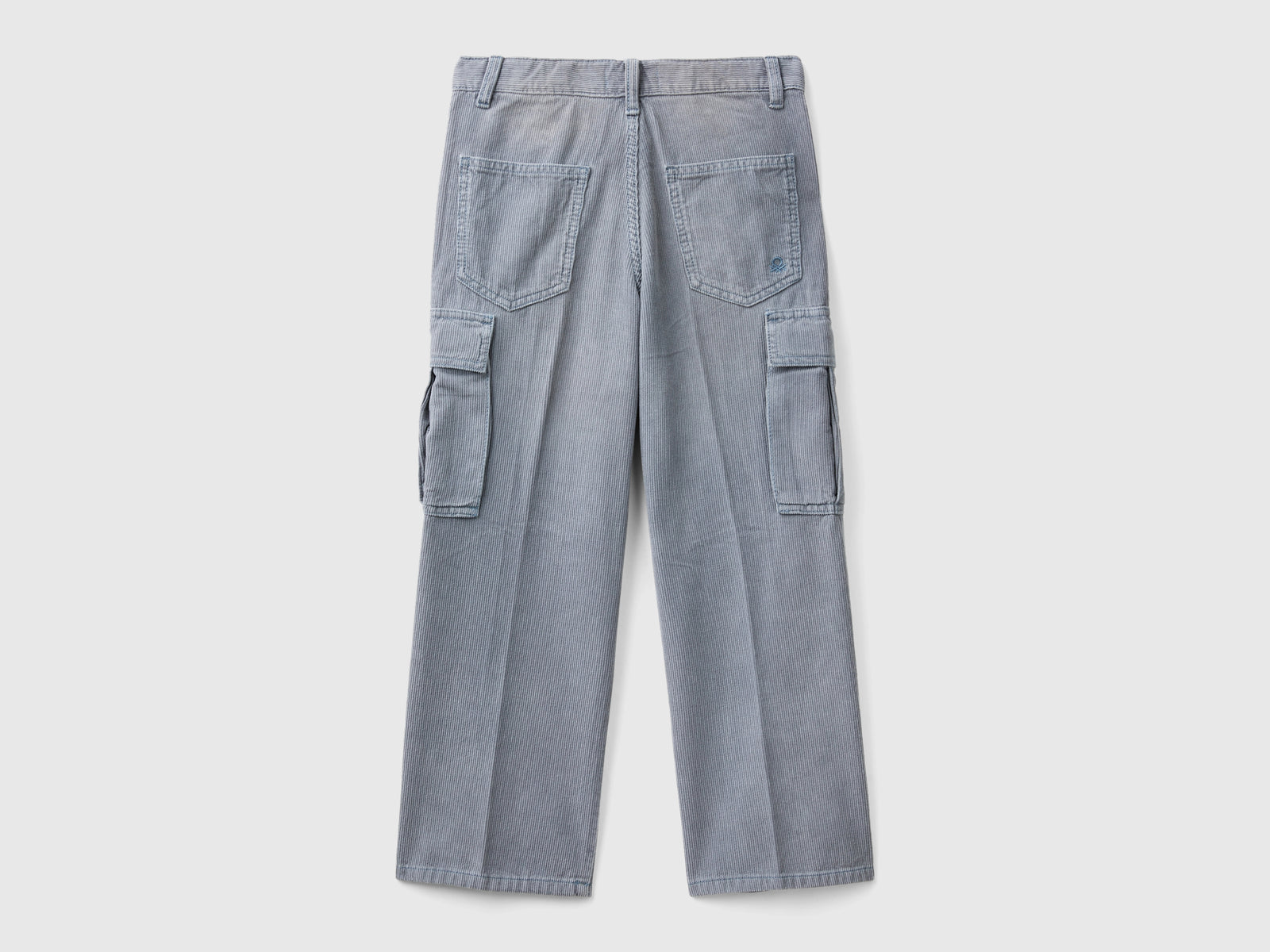 Pantaloni cargo in velluto da bambino avio 2 | Benetton Outlet