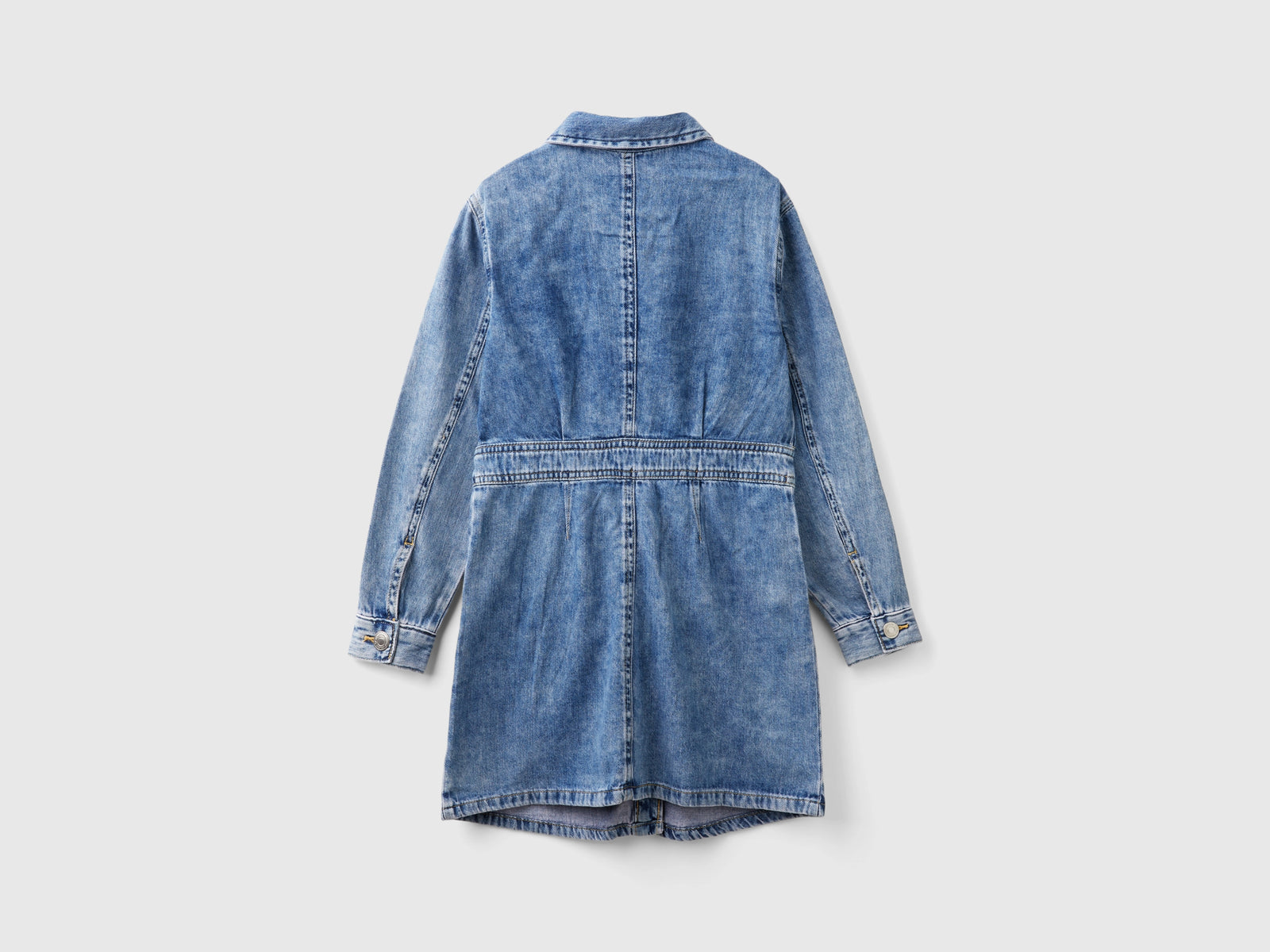 Chemisier di jeans da bambina blu 2 | Benetton Outlet