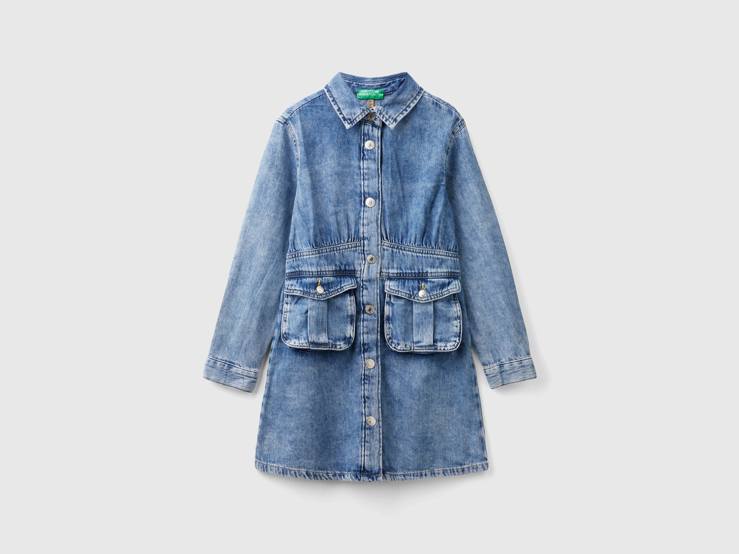 Chemisier di jeans da bambina blu | Benetton Outlet