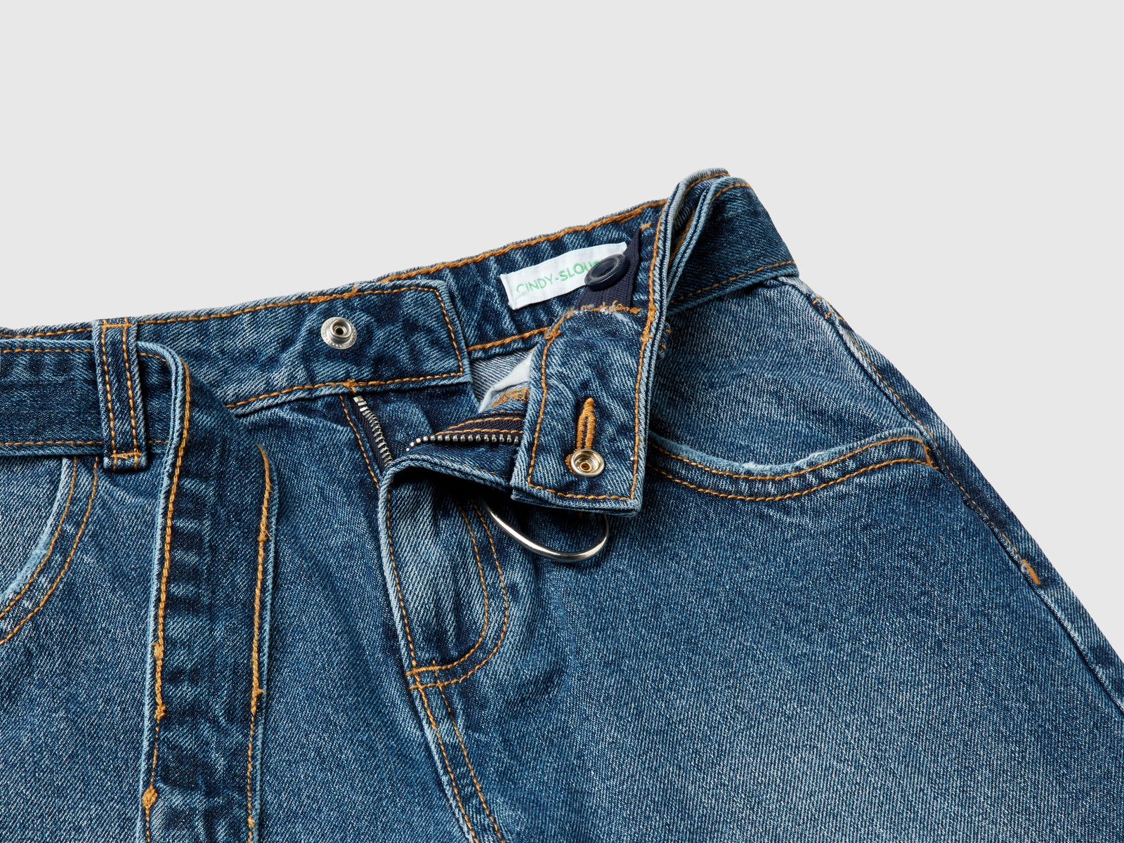 Slouchy fit jeans da bambina blu 3 | Benetton Outlet
