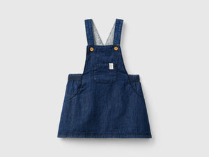 Gonna salopette in chambray