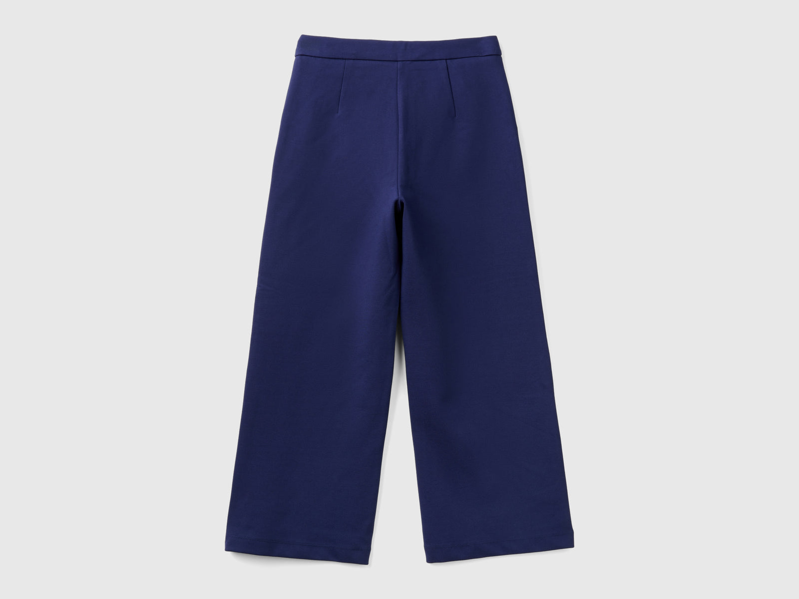 Pantaloni palazzo in misto viscosa da bambina blu scuro 2 | Benetton Outlet