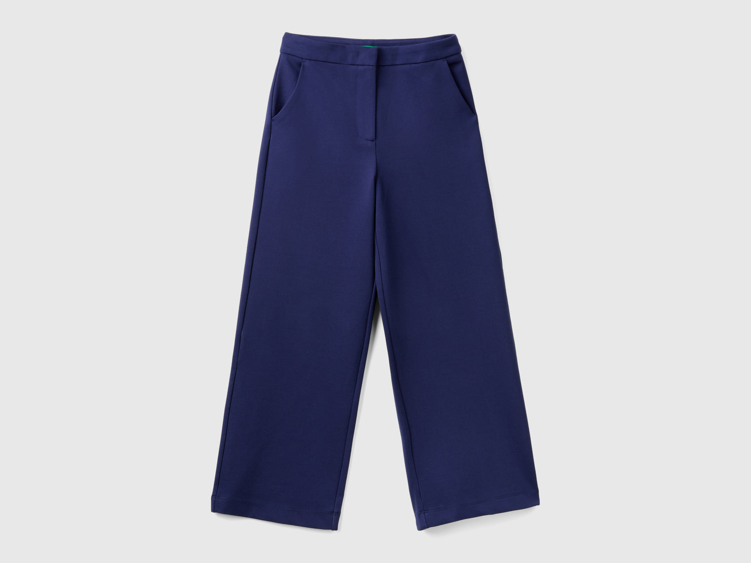 Palazzo trousers in viscose blend da bambina blu scuro | Benetton Outlet