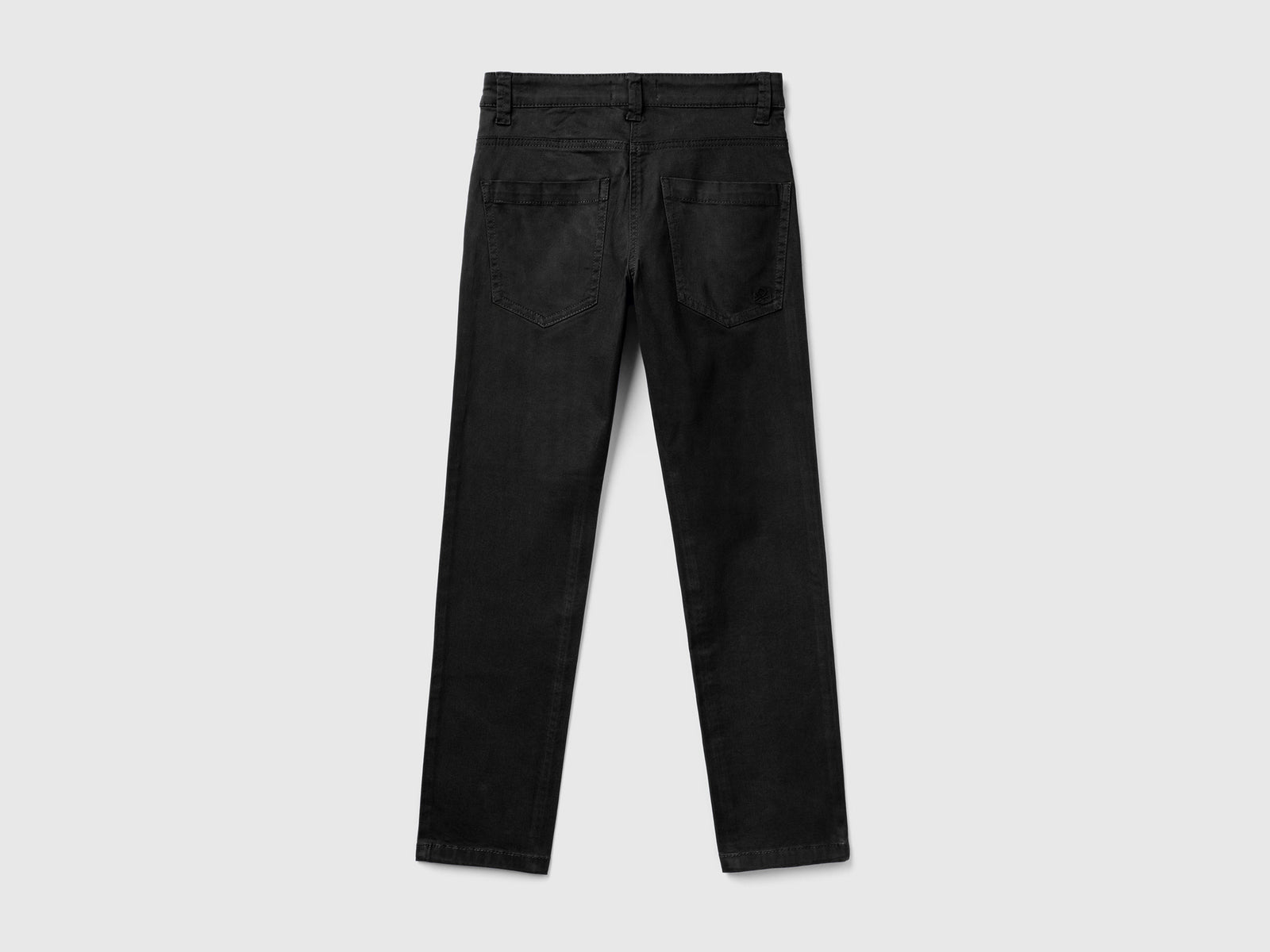 Pantaloni slim fit cinque tasche da bambino nero 2 | Benetton Outlet