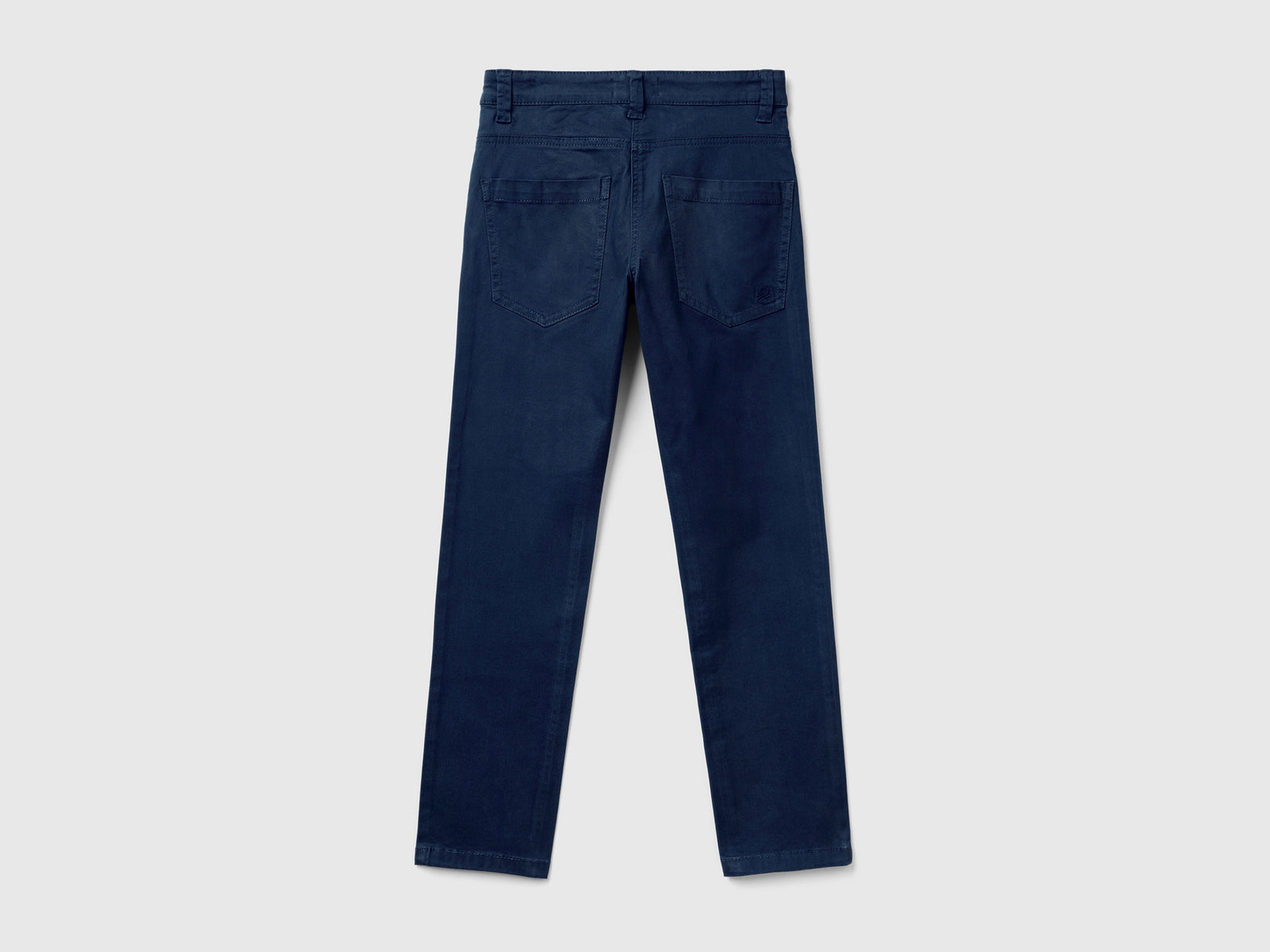 Pantaloni slim fit cinque tasche da bambino blu scuro 2 | Benetton Outlet
