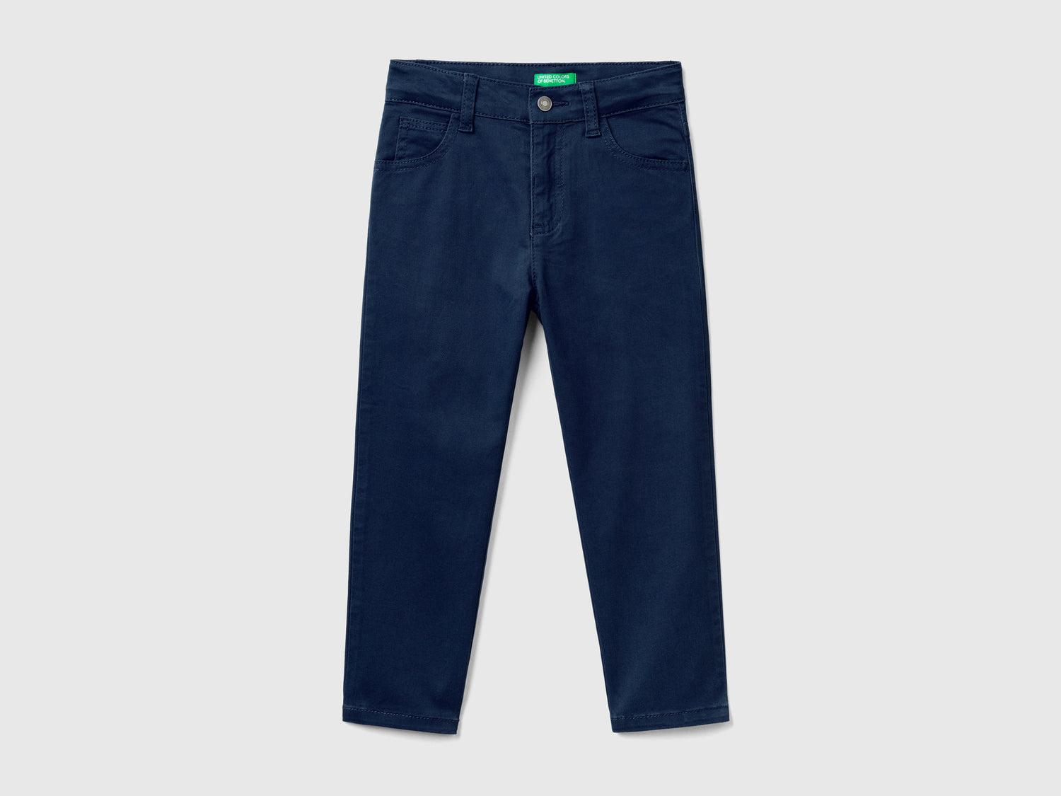 Pantaloni stretch cinque tasche da bimbo blu scuro | Benetton Outlet