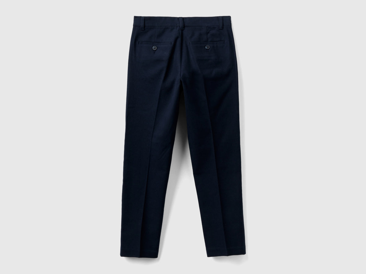 Pantaloni in flanella slim fit