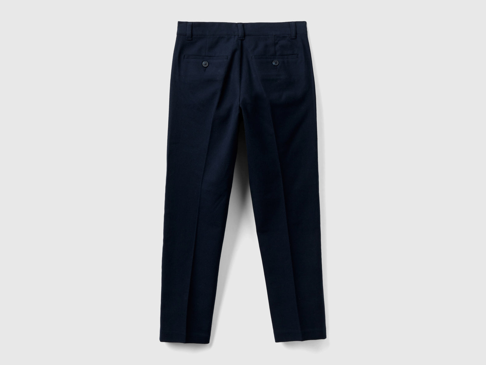 Pantaloni in flanella slim fit da bambino blu scuro 2 | Benetton Outlet