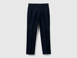 Pantaloni in flanella slim fit