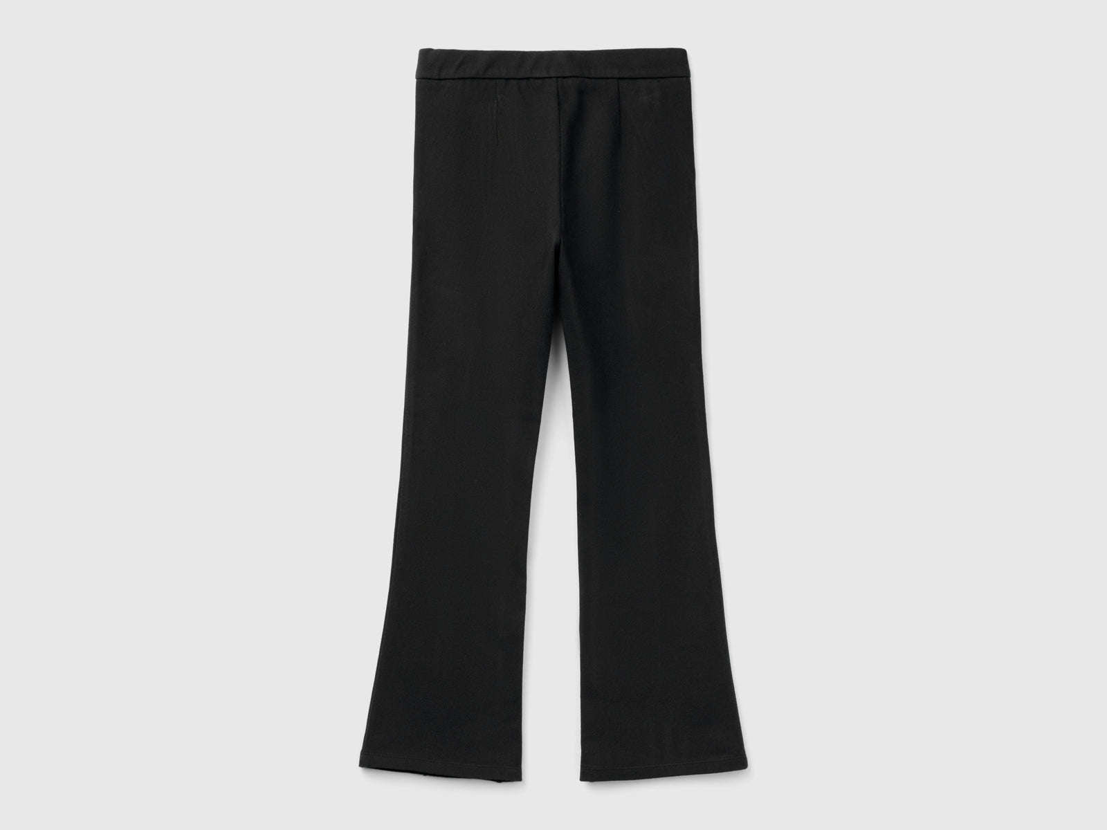 Pantaloni a zampa super stretch da bambina nero 2 | Benetton Outlet